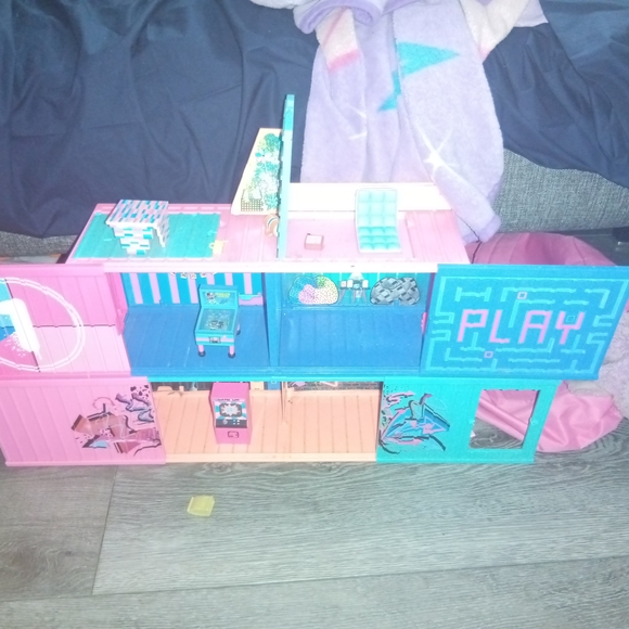 Colorful Multi-Level Dollhouse with Slide - Picture 3 of 3